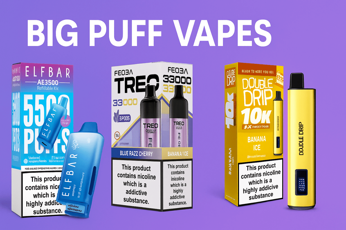 Big Puff Vapes UK | Long-Lasting Refillable Vape Kits & Pod Systems Mister Vape Big Puff Vapes UK | Long-Lasting Refillable Vape Kits & Pod Systems Mister Vape