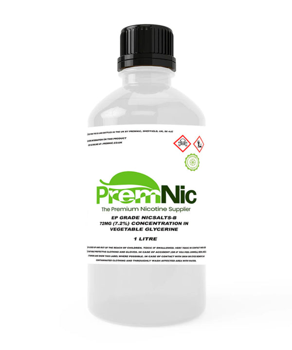 1 Litre 72mg NicSalt-B - Mister Vape