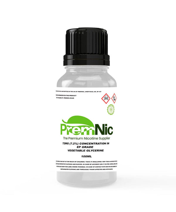 100ml 72mg Nicotine Freebase - Mister Vape