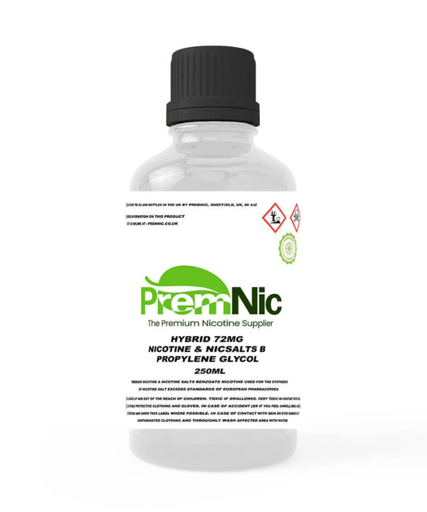 250ml 72mg Hybrid Nicotine - Mister Vape