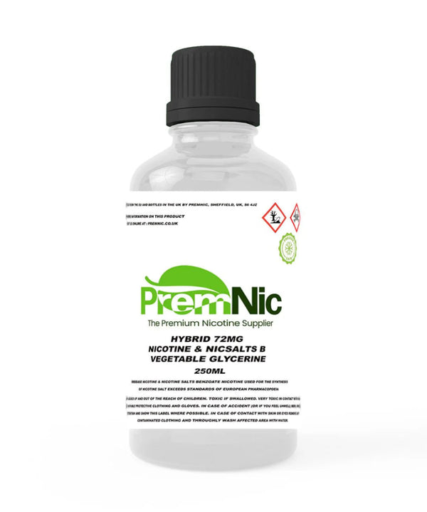 250ml 72mg Hybrid Nicotine - Mister Vape