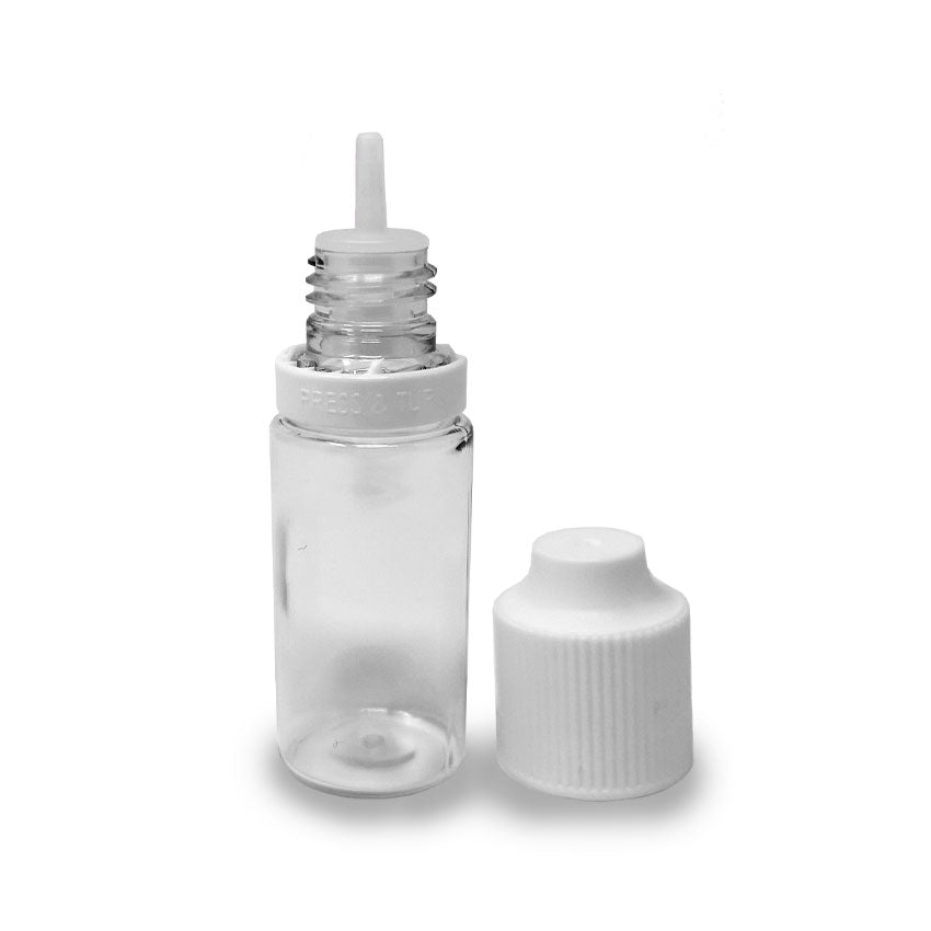 10ml PET E-Liquid Bottle with White Cap - Mister Vape