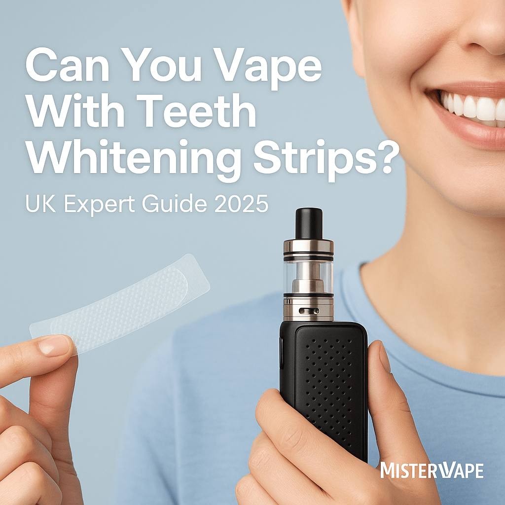 Can You Vape With Teeth Whitening Strips? UK Expert Guide 2025