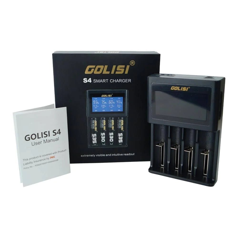 Golisi S4 Smart Charger with LCD Screen 2.0A Review - Mister Vape