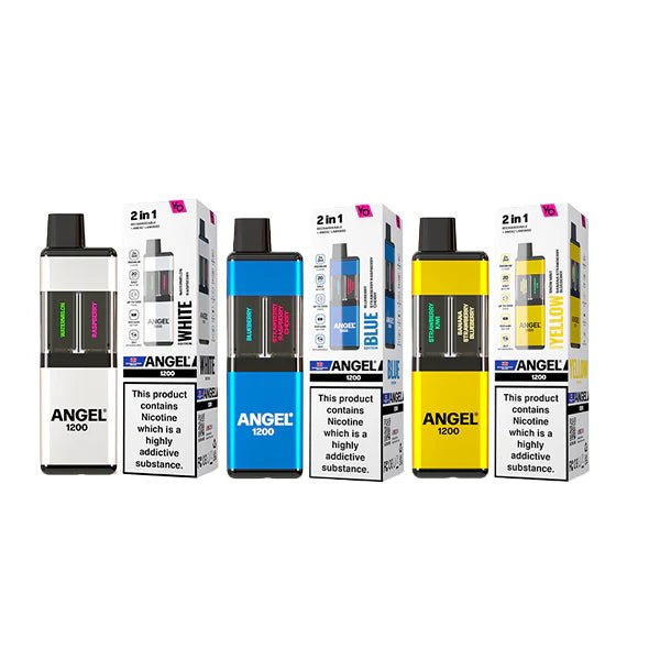 20mg Angel 1200 2in1 By Vapes Bar Dual Prefilled Pod Kit 1200 Puffs - Mister Vape