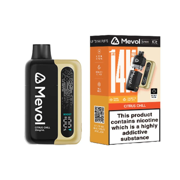 20mg Mevol S7000 Prefilled Pod Vape Kit 14k puffs - Mister Vape