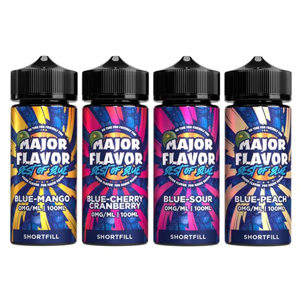 Major Flavour Best Of Blue 100ml Shortfill 0mg (70VG/30PG) - Mister Vape