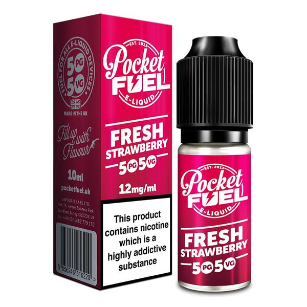 Pocket Fuel 50/50 E - Liquid - Fresh Strawberry - 10ml - Mister Vape