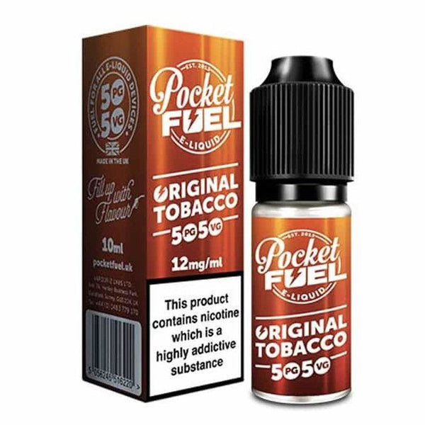 Pocket Fuel 50/50 E - Liquid - Original Tobacco - 10ml - Mister Vape
