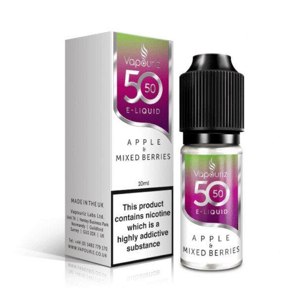 Vapouriz 50/50 E - Liquid - Apple & Mixed Berries - 10ml - Mister Vape