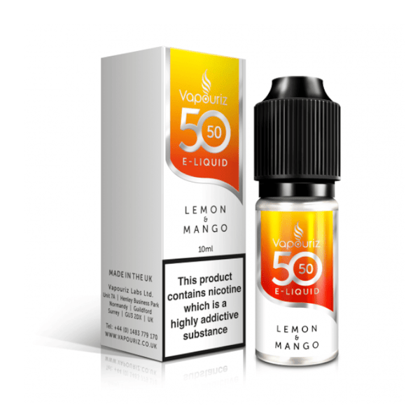Vapouriz 50/50 E - Liquid - Lemon & Mango - 10ml - Mister Vape