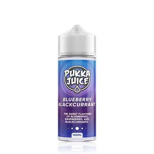 Blueberry Blackcurrent Shortfill E-Liquid by Pukka Juice 100ml - Mister Vape