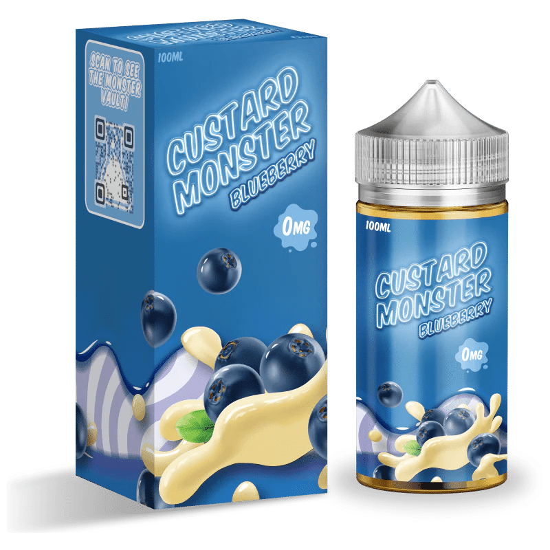 Blueberry Shortfill By Custard Monster 100ml - Mister Vape