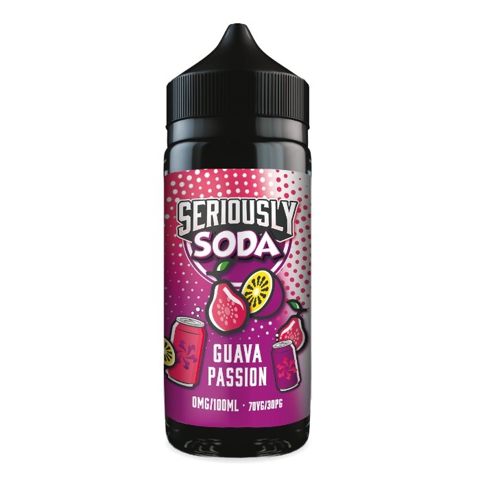 Guava Passion Shortfill E-liquid by Doozy Seriously Soda 100ml - Mister Vape